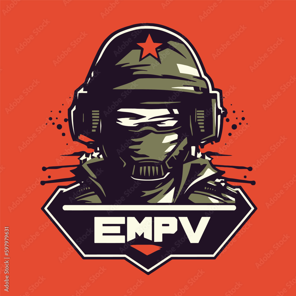 E-Sport Logo Design with Army Theme