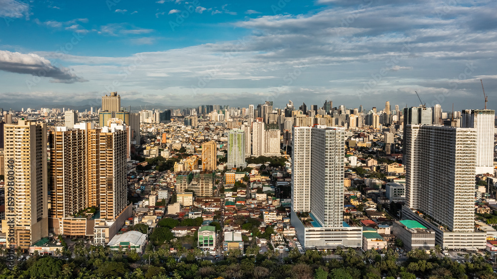 Cityscape of Manila the capital of the Philippines