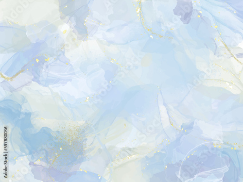水彩　背景　アルコ－ルインクアート　大理石