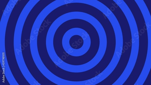 Hypnosis circles blue and light blue. Background for motion and video. 4K. 30 fps.