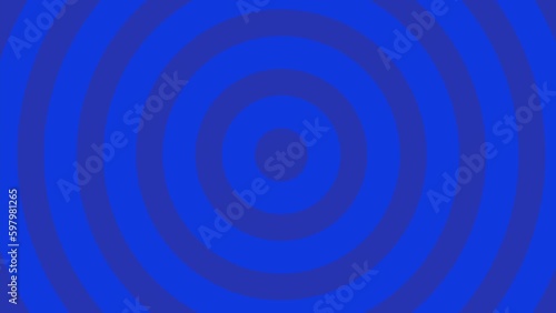 Hypnosis circles blue and light blue. Background for motion and video. 4K