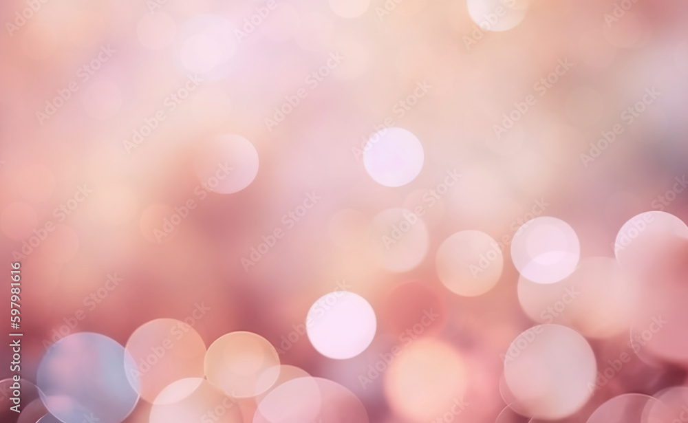 Abstract of bokeh pink pastel background.