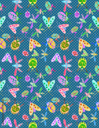 Seamless repeat pattern print background