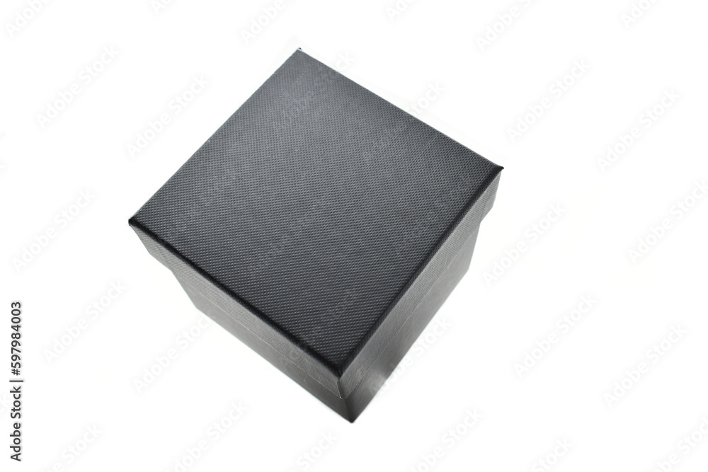 black paper box on white background, packaging industry black paper box on white background, packaging industry