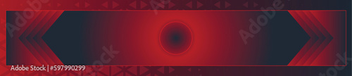 Modern YouTube banner template, Channel cover design layout illustration vector for youtube