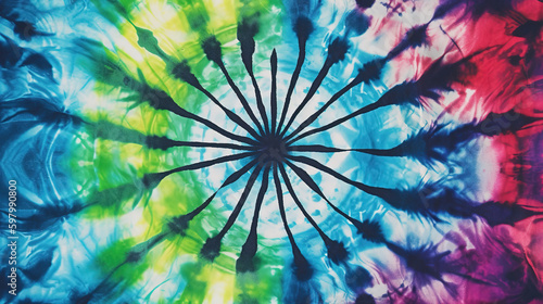 beautiful colored tie dye artwork, simple but cool, generative ai technology