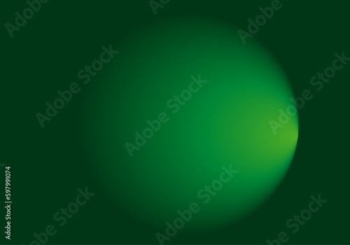 Fondo de degradado verde negro radial con luz a la derecha. Luz al final del túnel