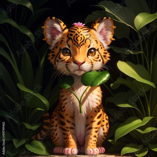 Forest Friend  Cute and Cuddly Creature in their Natural Habitat  leopard  cheetah  puma  panther  jaguar