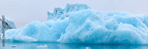 Obraz na plátne A blue iceberg in Iceland
