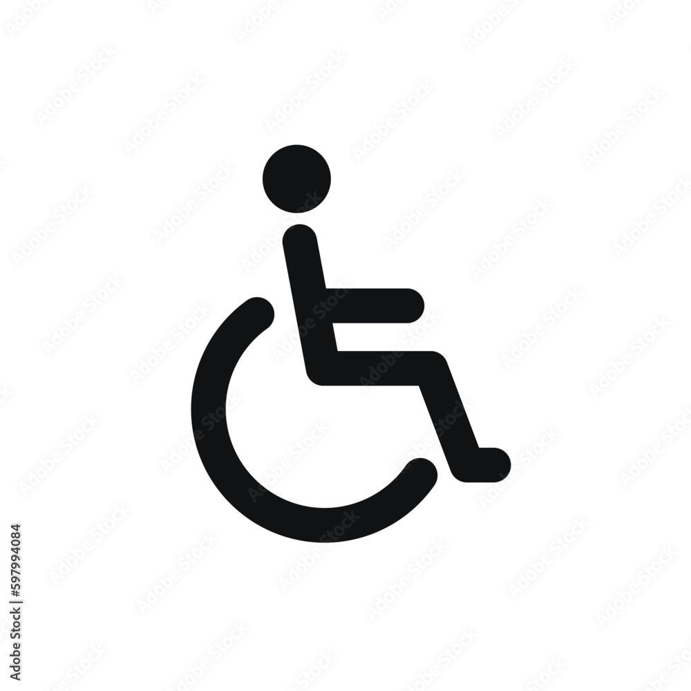 classic simple handicapped disabled icon classic simple handicapped disabled icon