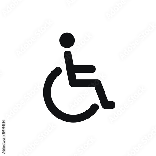 classic simple handicapped disabled icon