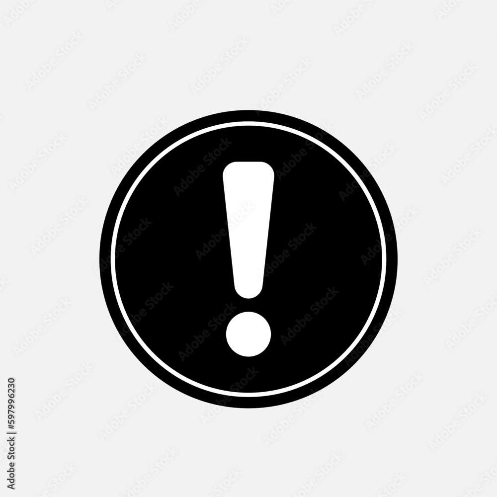 Exclamation Icon. Warning, Alert Symbol - Vector. Exclamation Icon. Warning, Alert Symbol - Vector.