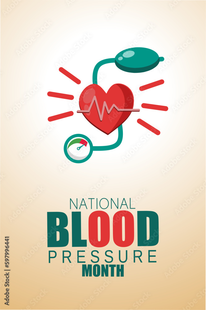 world Hypertension day May 17 vector illustration, suitable for web banner poster or card campaign