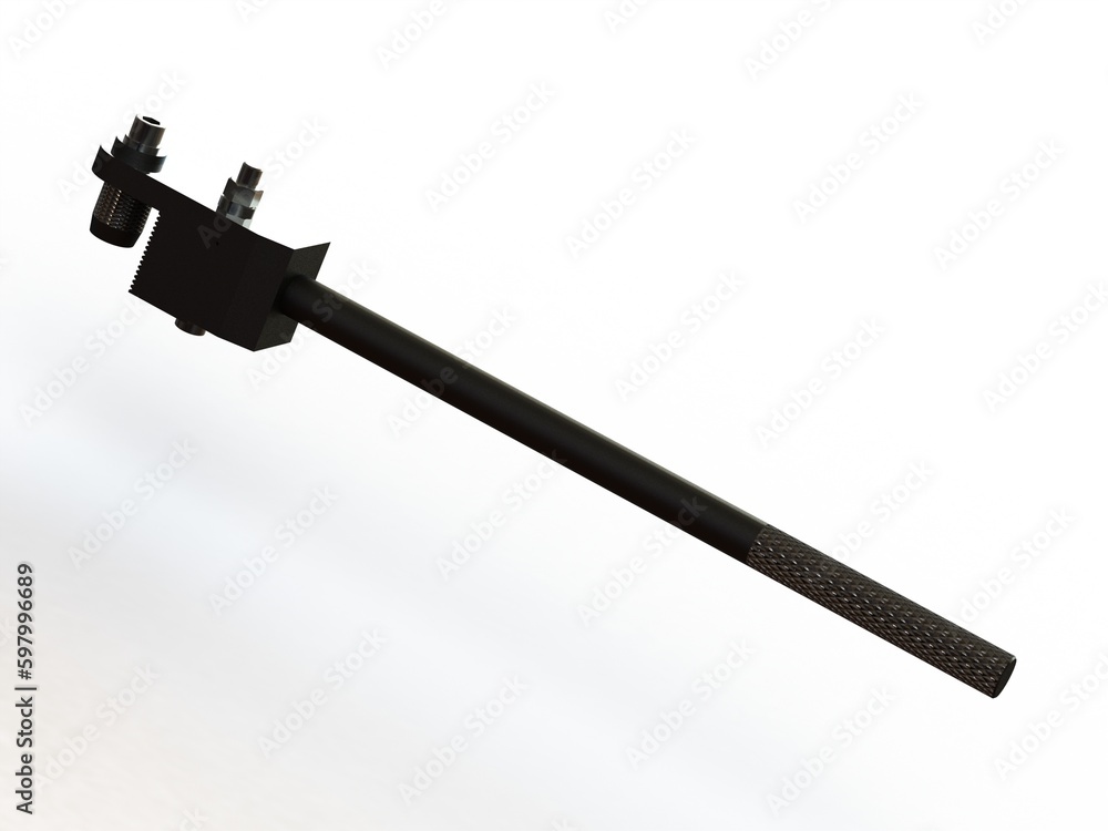 Custom Heavy Duty Pipe Wrench 3D Rendering Custom Heavy Duty Pipe Wrench 3D Rendering