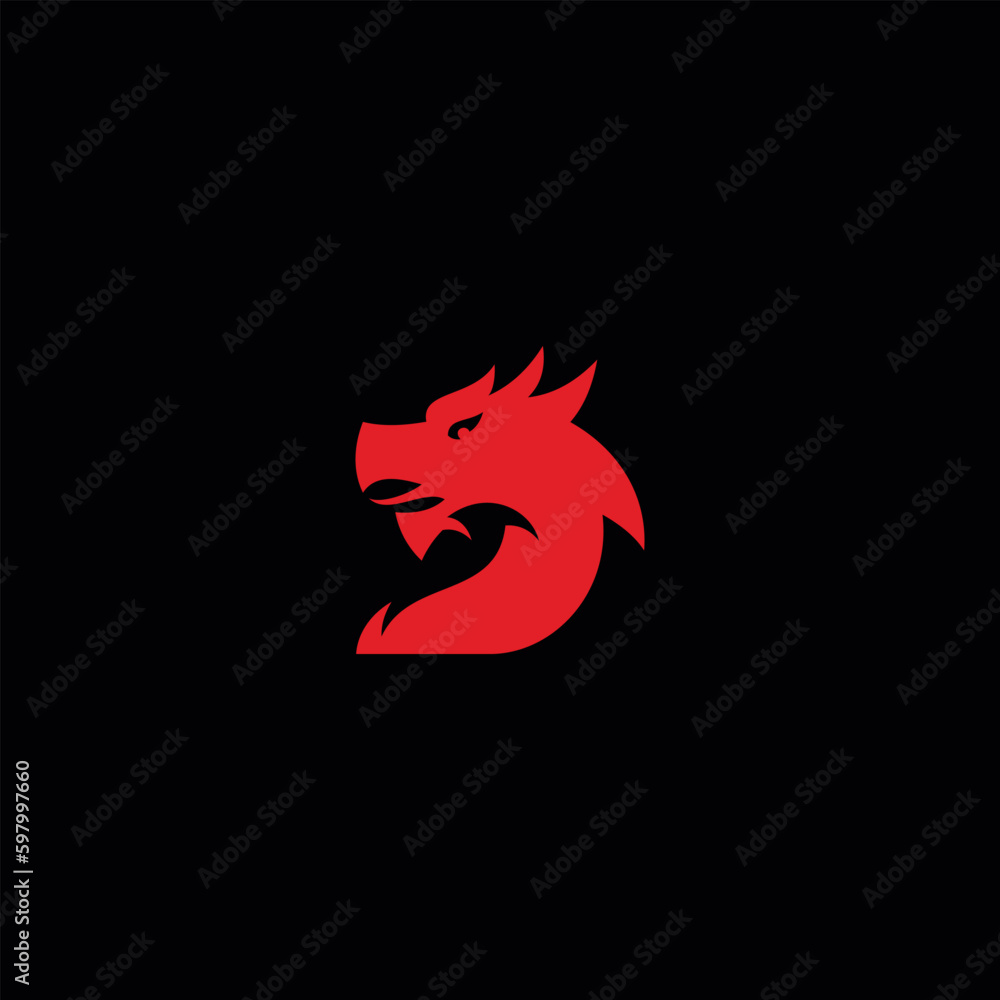 Dragon logo design template Dragon logo design