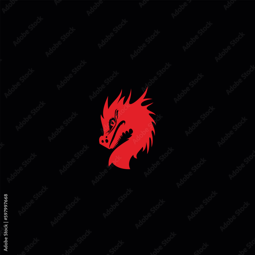 Dragon logo design template Dragon logo design