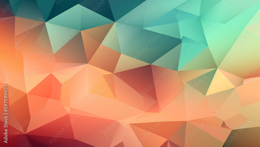 A colorful triangle design with a triangle design, AI Generative A colorful triangle design with a triangle design, AI Generative