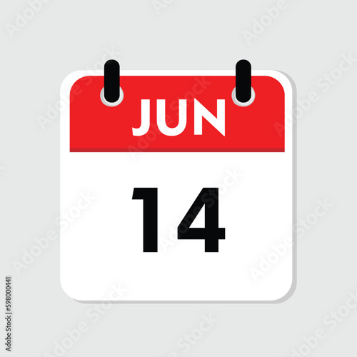 14 june icon with white background