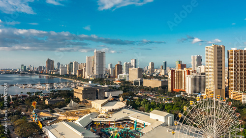 Cityscape of Manila the capital of the Philippines photo