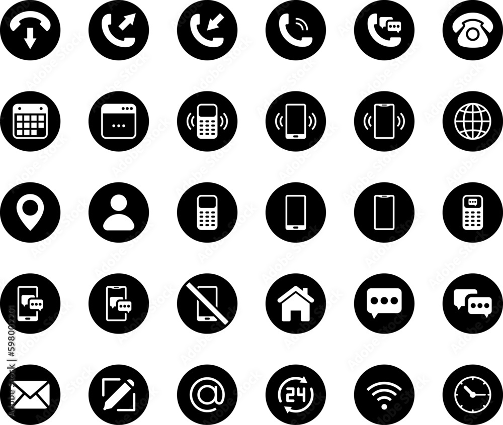 Phone icon. Chat icon. Telephone call sign. Contact icon phone mobile call. Contact us symbol. Cell phone pictogram. Vector illustration. Phone icon. Chat icon. Telephone call sign. Contact icon phone mobile call. Contact us symbol. Cell phone pictogram. Vector illustration.