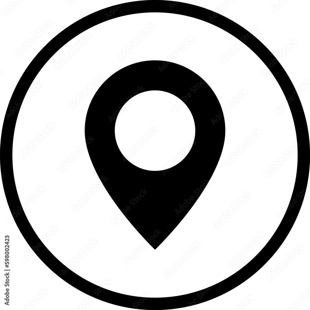 location icon isolated on white background. Vector illustration location icon isolated on white background. Vector illustration