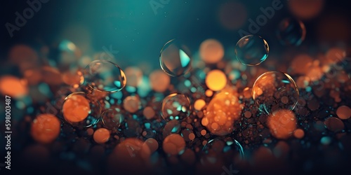 AI Generated. AI Generative. Macro realistic shot of bookeh pattern background. Can be used for photo promotion or graphic design inspiration. Graphic Art