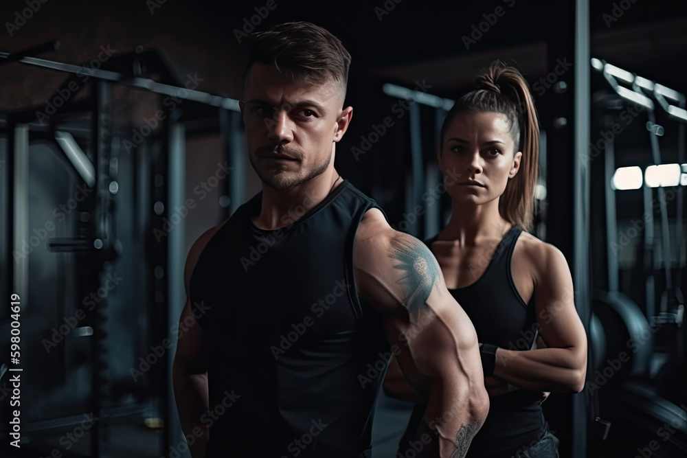 Man's and woman's fitness