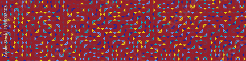 Color Rhombus tile tessellation pattern illustration