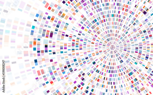 Dna test infographic. Genome sequence map.