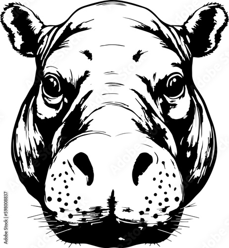 Hippopotamus icon.