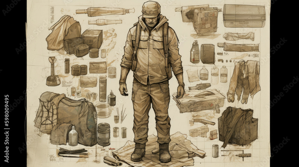 female mannequin dressed in a jacket, a serial killer wearing