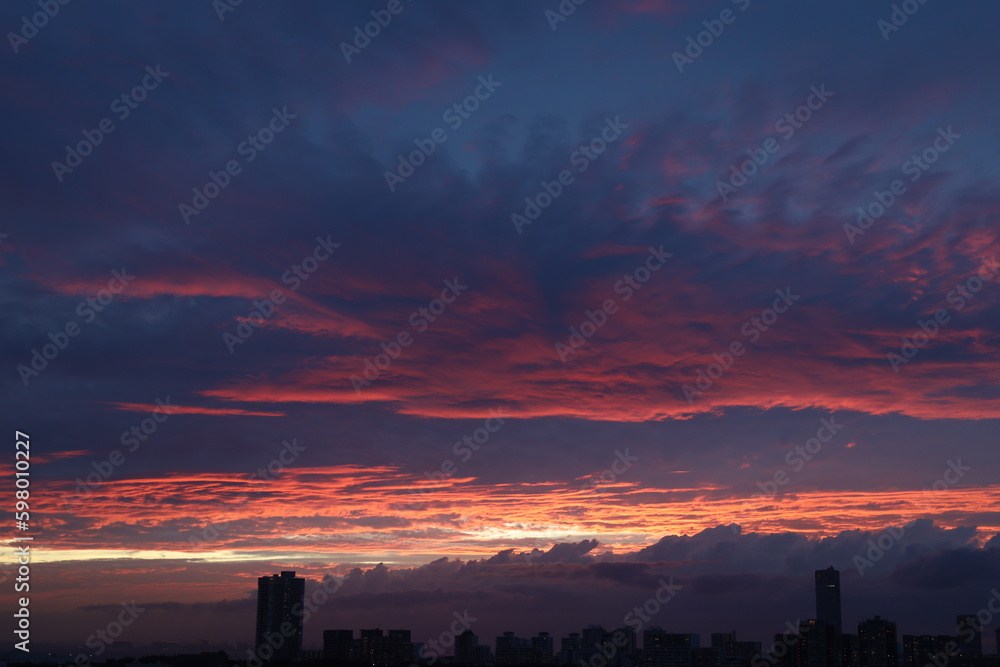 sunset in the city sunset in the city