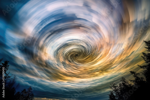 Blurred Swirl in the Clouds 