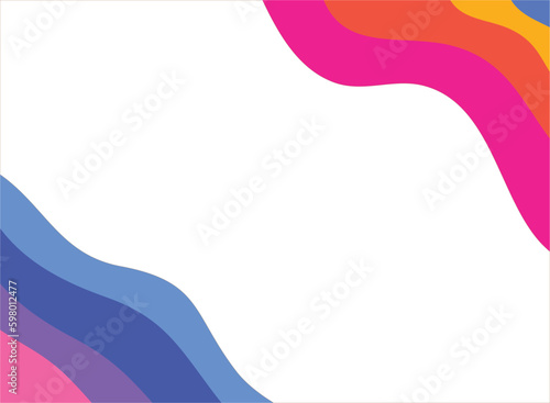 Rainbow Abstract and space to put text vector illustration design colorful color background creative for business banner, poster, flyer, card, cover