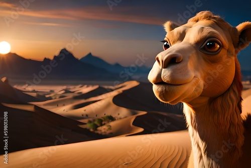 Fun camel. Generative AI