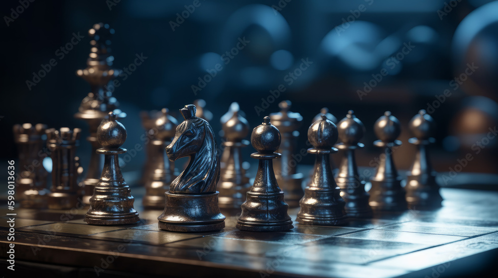 chess pieces on a chessboard, chess pieces and king on chess board, generative ai chess pieces on a chessboard, chess pieces and king on chess board, generative ai