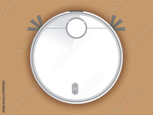 Robot Vacuum Cleaner and Mop. Physics Robot Vacuum Cleaner. Robot Vacuum Vacuum Cleaner White. Physics, mathematics, geometry, chemistry, science.