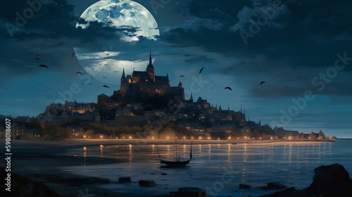 Castle in the moonlight © HasibMahamood