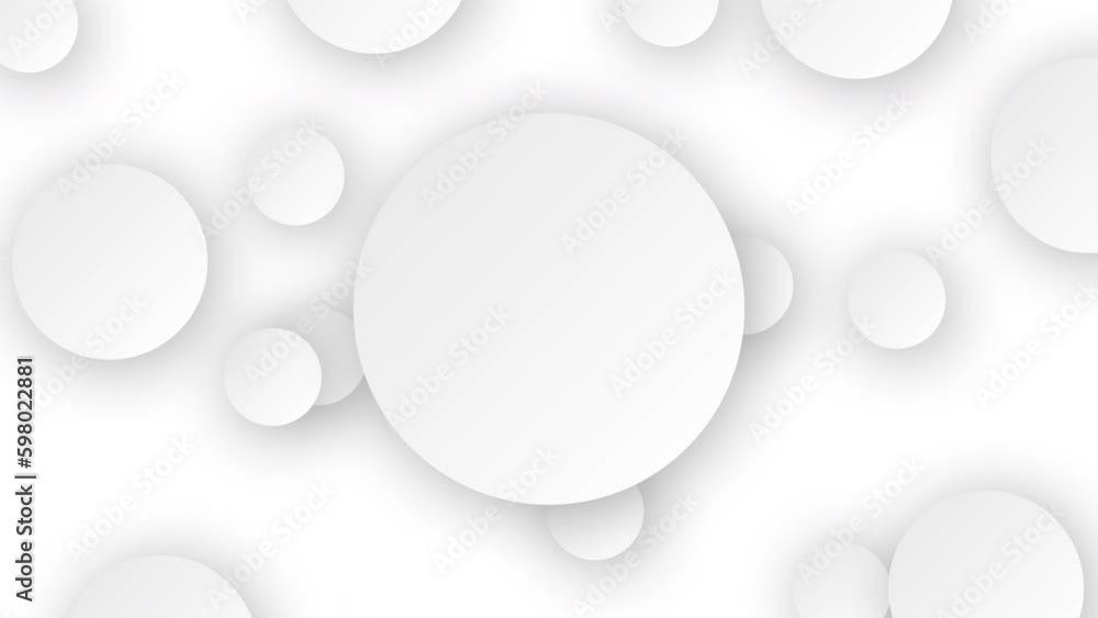 Seamless looping minimalist circles motion design white background Seamless looping minimalist circles motion design white background