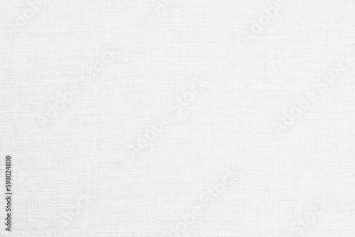 White hessian sackcloth woven texture pattern background in white color