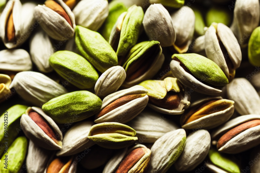 Pistachio nuts background. Pistachio is a healthy vegetarian protein nutritious food Pistachio nuts background. Pistachio is a healthy vegetarian protein nutritious food