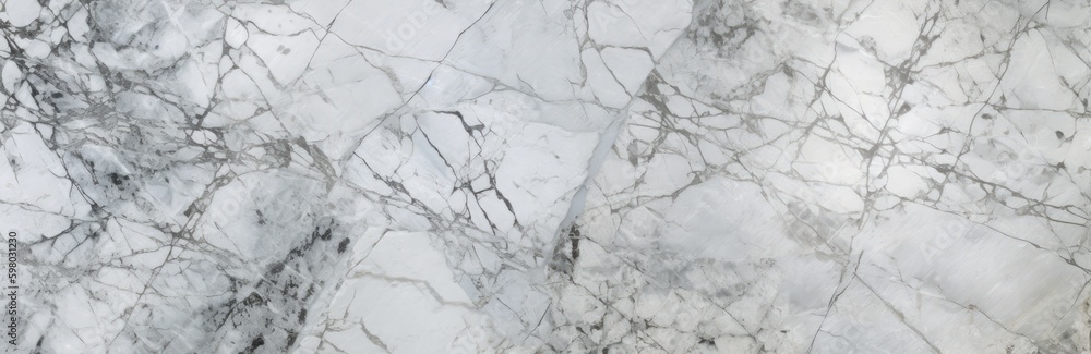 Obraz premium White and grey marble texture background. Generative AI.