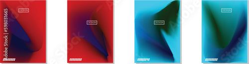 collection of abstract backgrounds with beautiful gradation colors, colorful backgrounds for poster flyer banner backdrop.vertical banner.cool fluid background vector illustration.