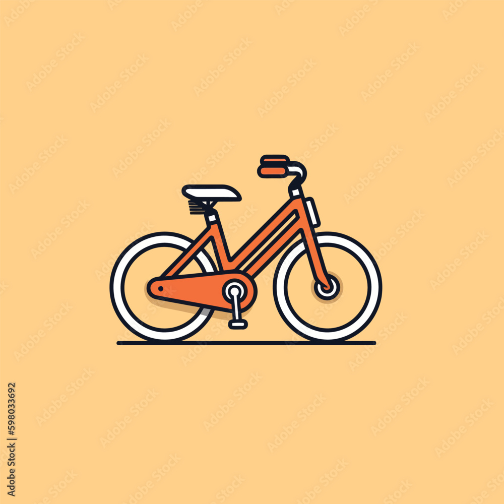 Vector Bicycle Retro Illustration Vector Bicycle Retro Illustration