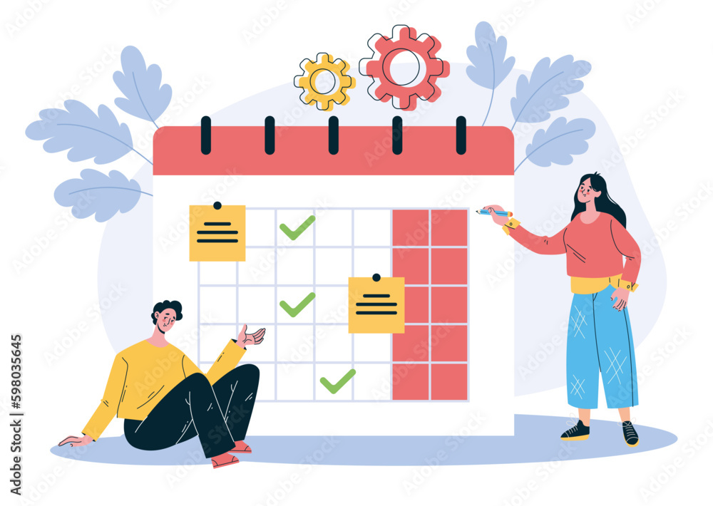 Schedule calendar meeting check plan concept. Vector graphic design illustration Schedule calendar meeting check plan concept. Vector graphic design illustration