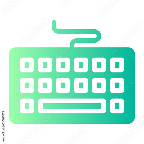keyboard gradient icon