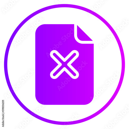 Incomprehension gradient icon