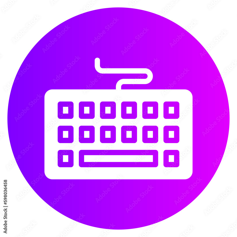 keyboard gradient icon keyboard gradient icon