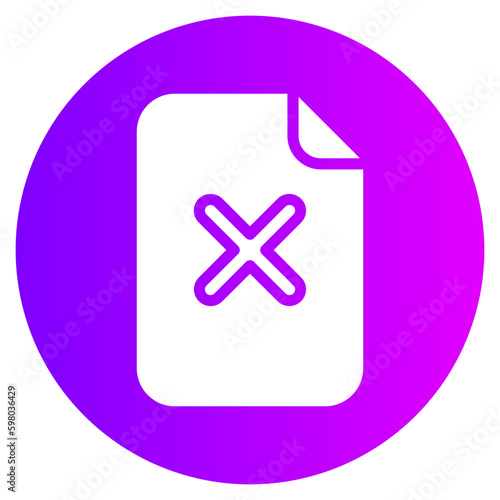 Incomprehension gradient icon