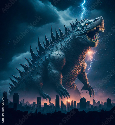 Godzilla roaring  © Ali Hamza
